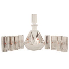 Bohemian Liquor Decanter Set