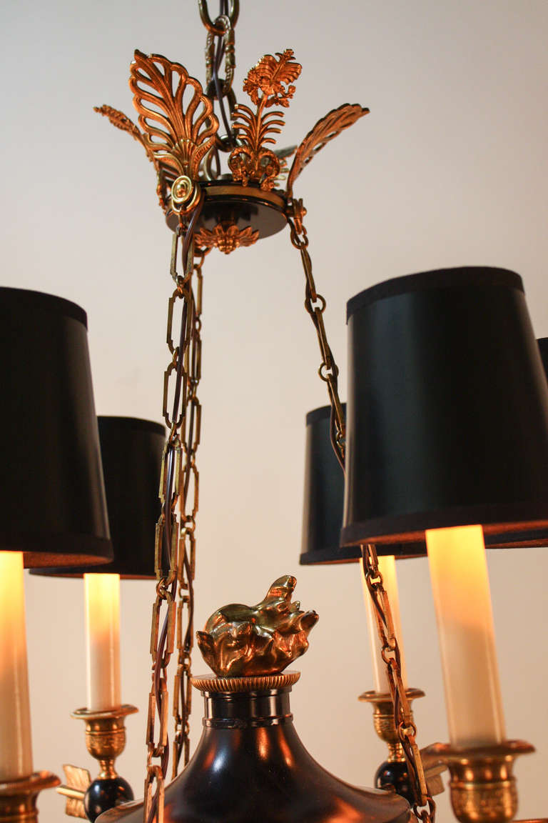 Mid-20th Century Empire Style Chandelier