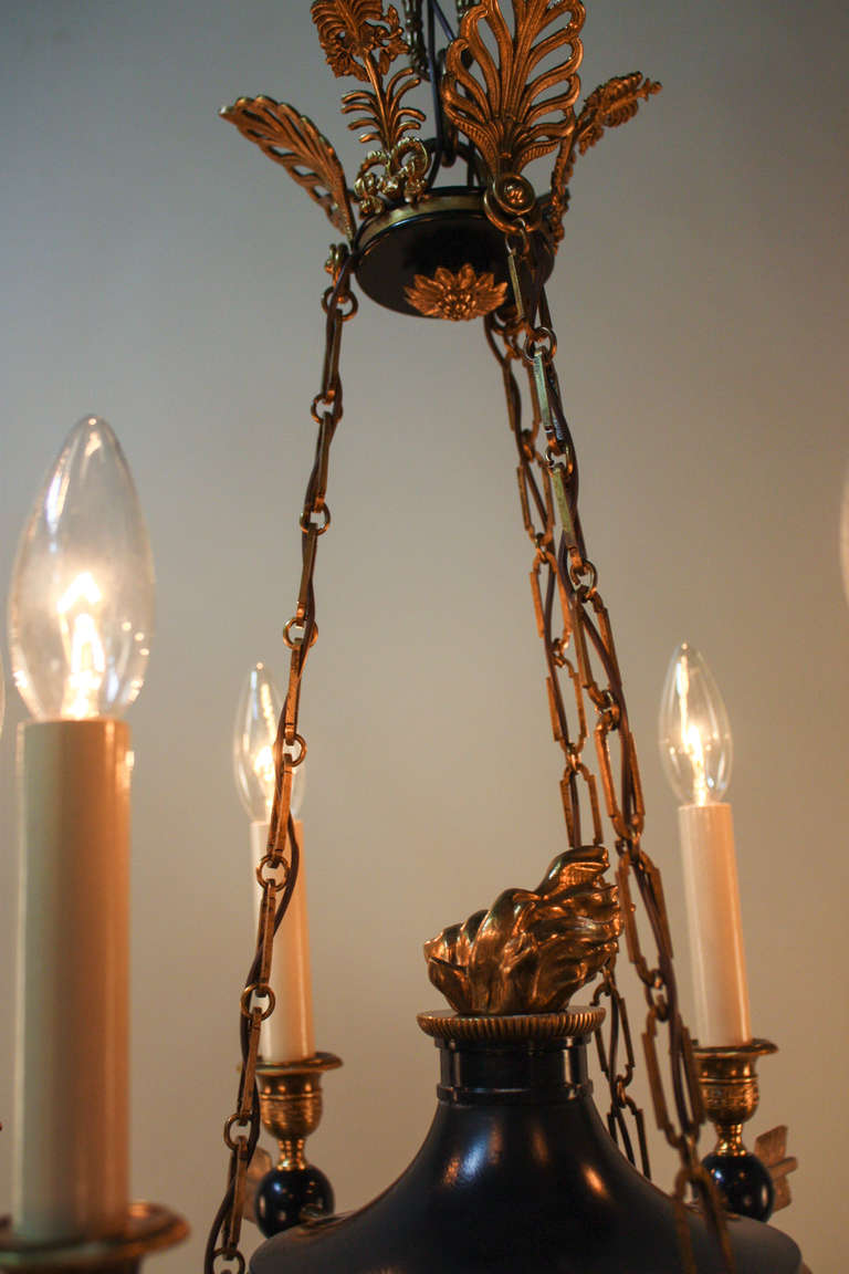 Bronze Empire Style Chandelier
