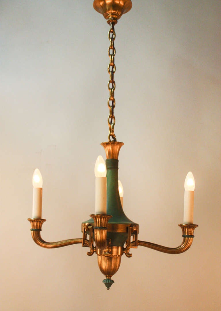 Bronze French Chandelier by Petitot