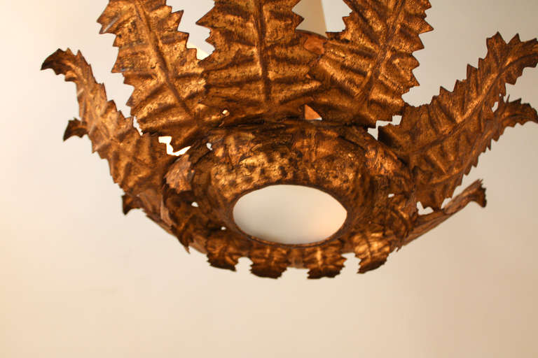 Spanish Flush Mount Light at 1stDibs