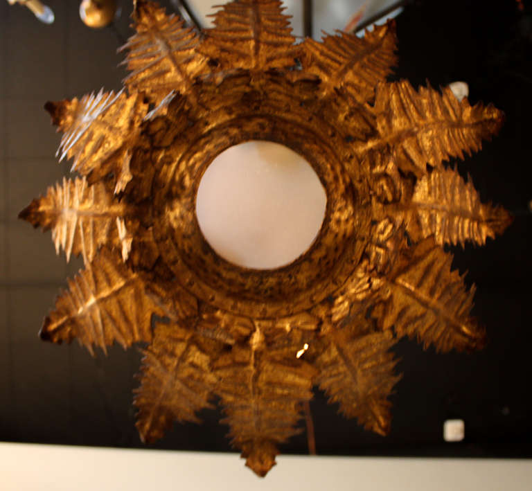 Spanish Flush Mount Light at 1stDibs