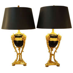French Empire Table Lamps