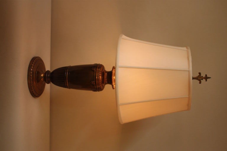 French Bronze Table Lamp