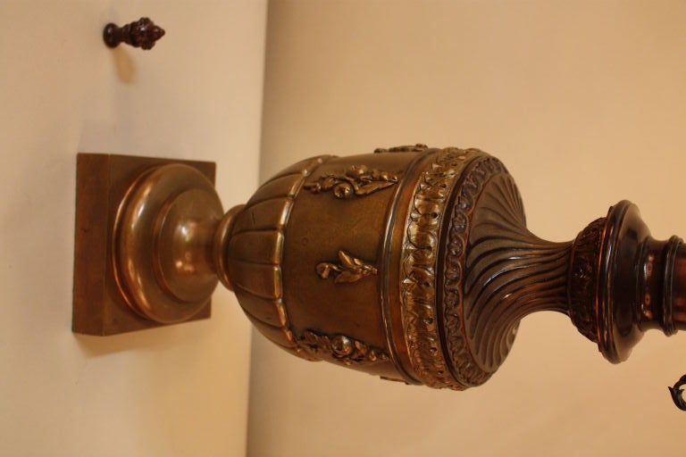 19th Century French Bronze Table Lamp