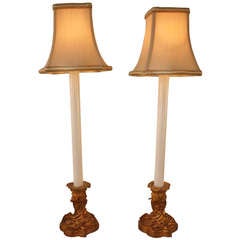 Pair Of Candlestick Table Lamps