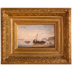 Seaside Sailing Oil Painting