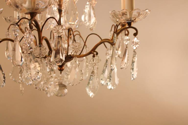 1930s French Crystal Chandelier 3