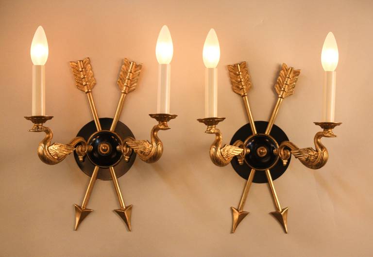Pair of French Empire Wall Sconces