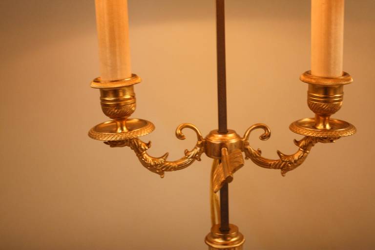 19th c. Second Empire Bouillotte Desk Lamp 1