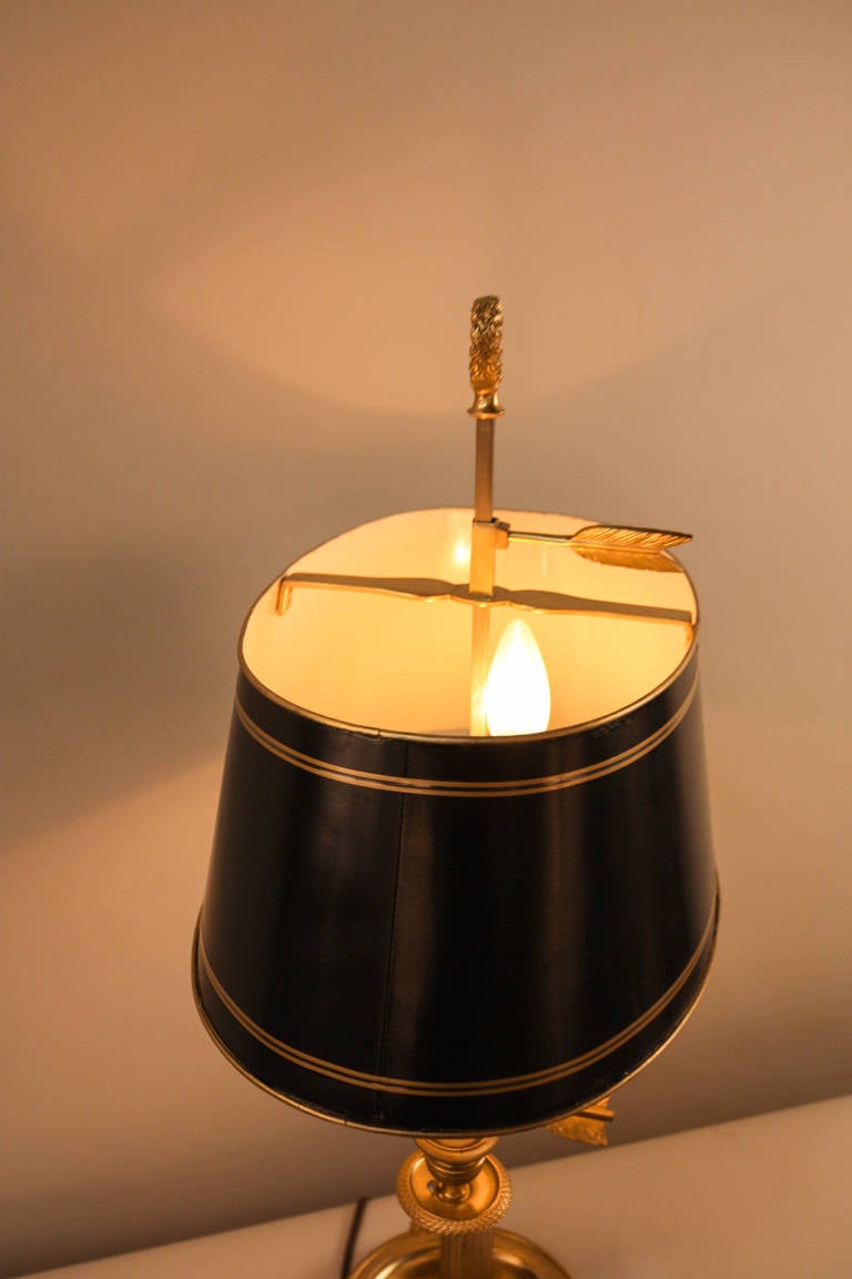 19th Century 19th c. Second Empire Bouillotte Desk Lamp