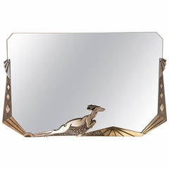 Antique French Art Deco Mirror