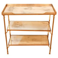 French Bronze Wet Bar Table