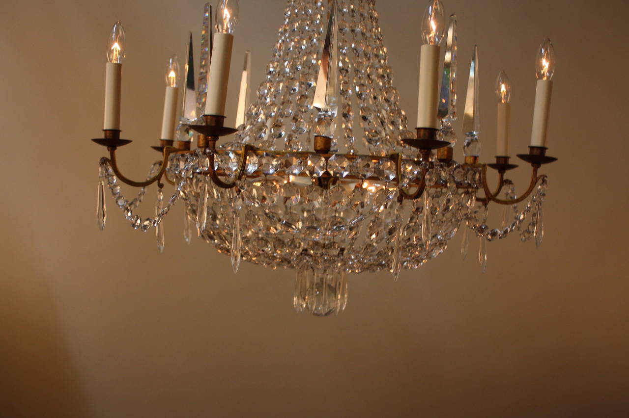 French Wonderful Crystal Chandelier by Bagues