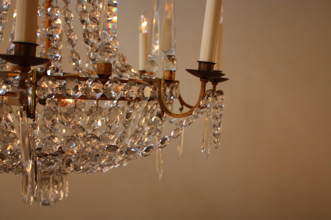 Wonderful Crystal Chandelier by Bagues In Good Condition In Fairfax, VA