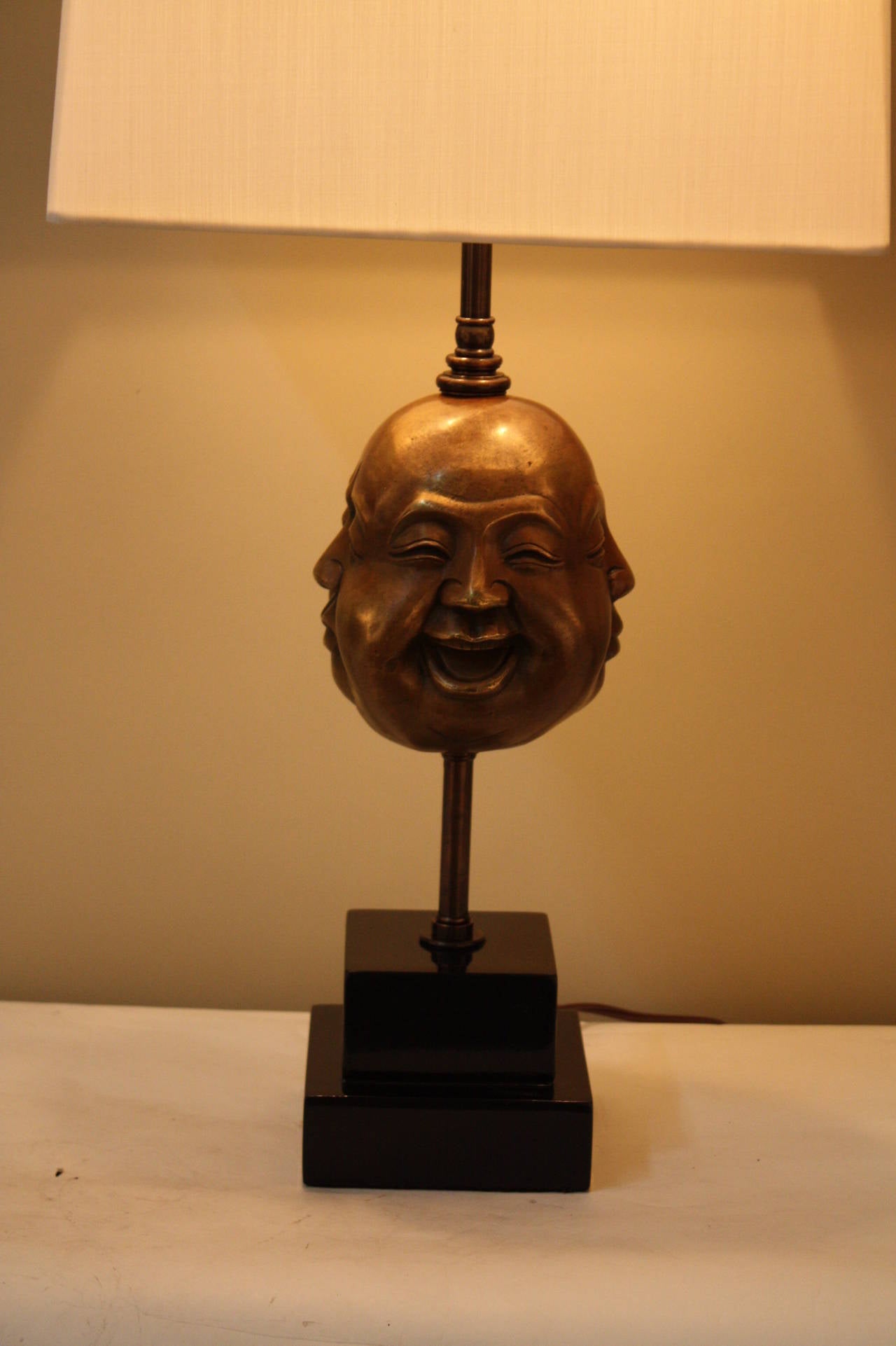 FourFaced Buddha Head Lamp at 1stDibs