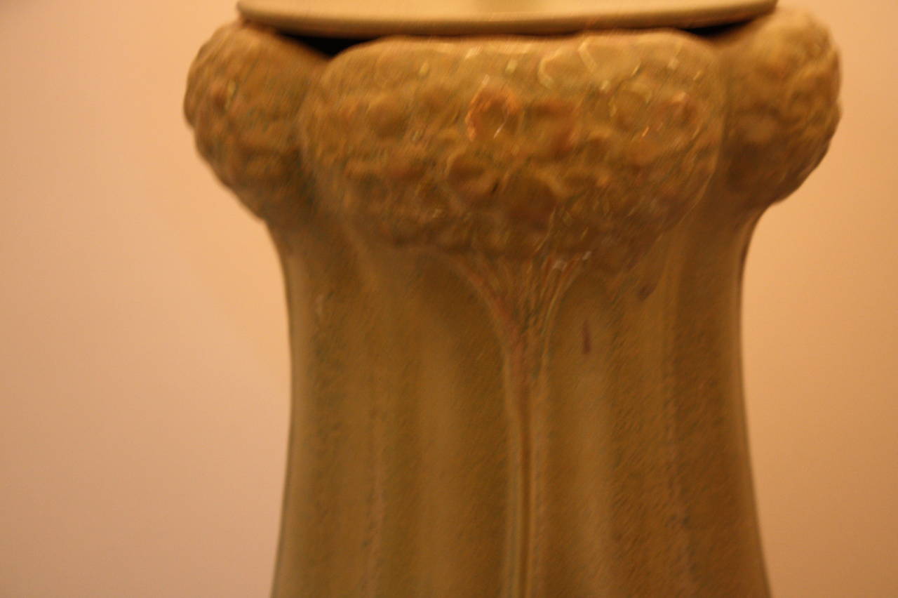 Art Nouveau French Art Noveau Ceramic Table Lamp