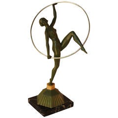 French Art Deco Famous Hoop Dancer
