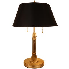French Bronze Table Lamp