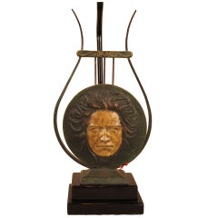 Bronze Beethoven Table Lamp By Maxle Verrier