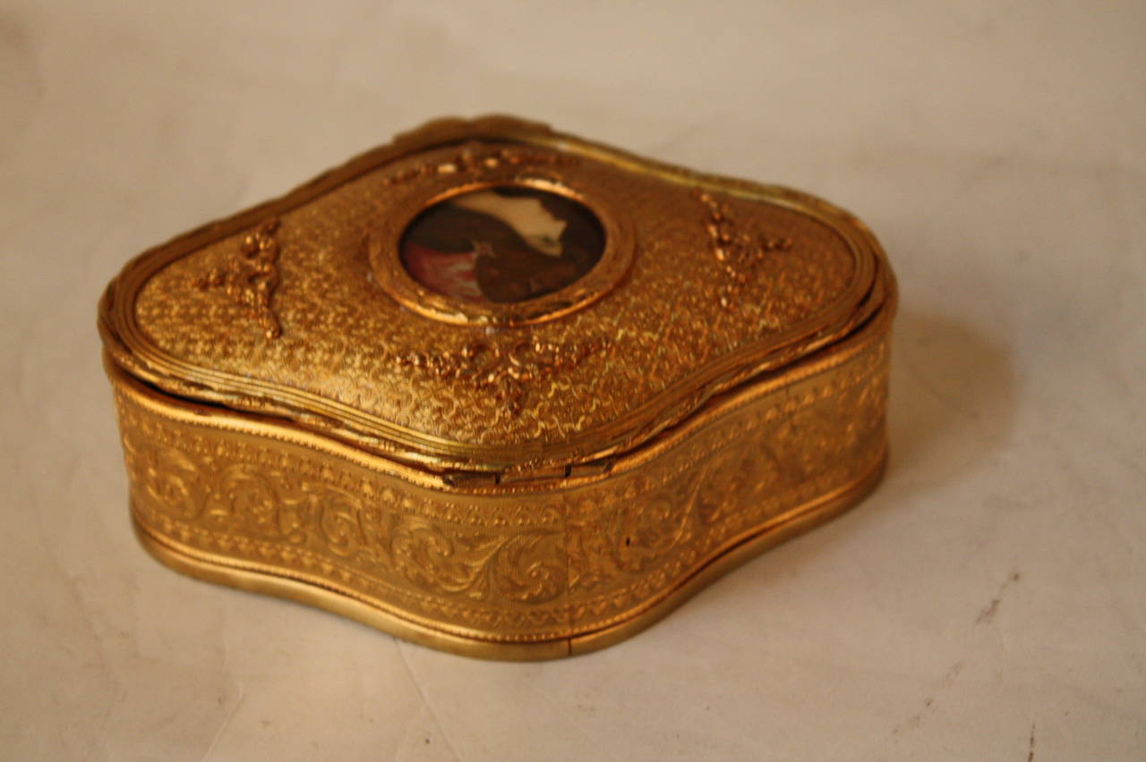 French 19th Century Bronze Art Nouveau Jewelry Box In Good Condition In Fairfax, VA