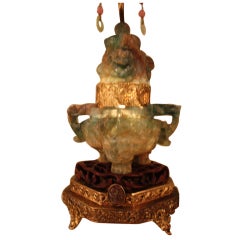 Chinese Jade Lamp