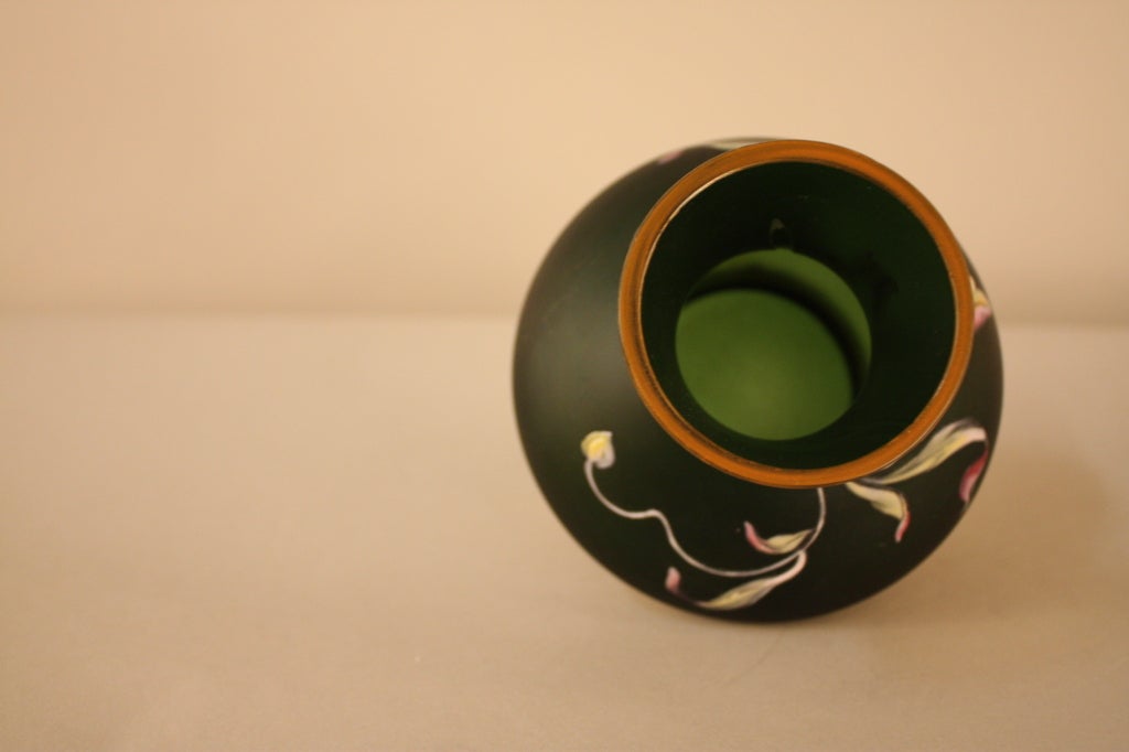20th Century Hand-Painted Art Nouveau Vase