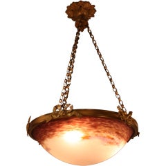 Art Glass Pendant Light By Degue