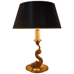 French Bronze Table Lamp