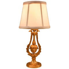 American Gilt Bronze Table Lamp