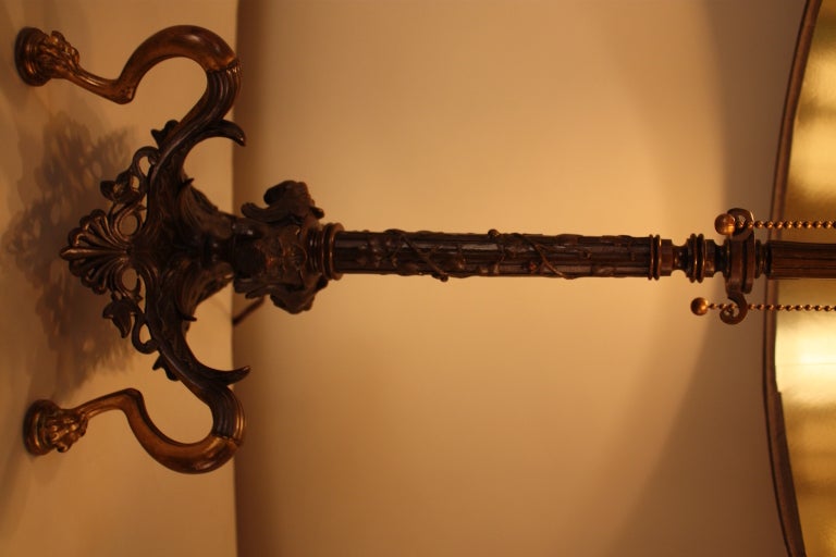 19th Century Bronze Table Lamp