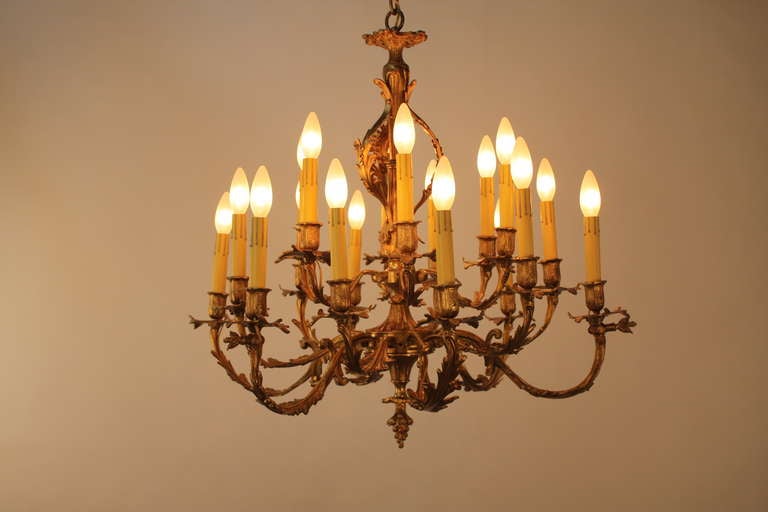 19th c. French Bronze Chandelier