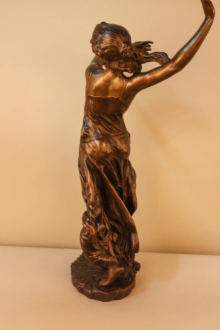 Early 20th Century Art Nouveau Bronze Dancer