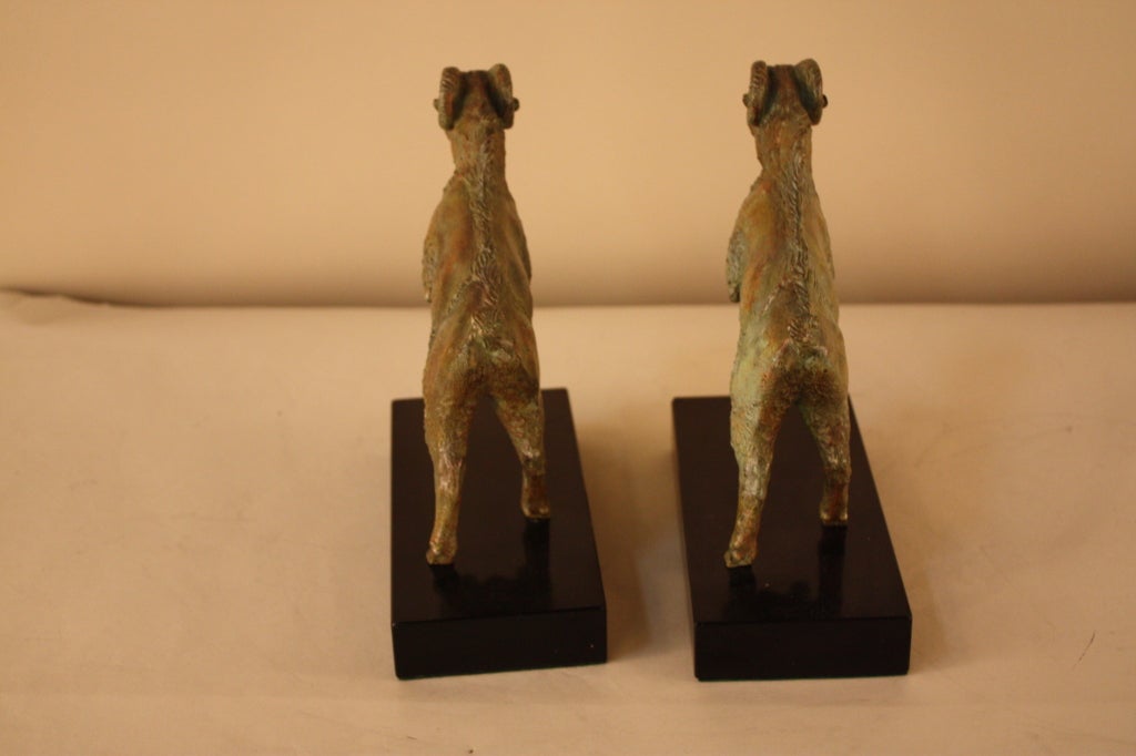 Bronze Bookends by S. Cribe 1