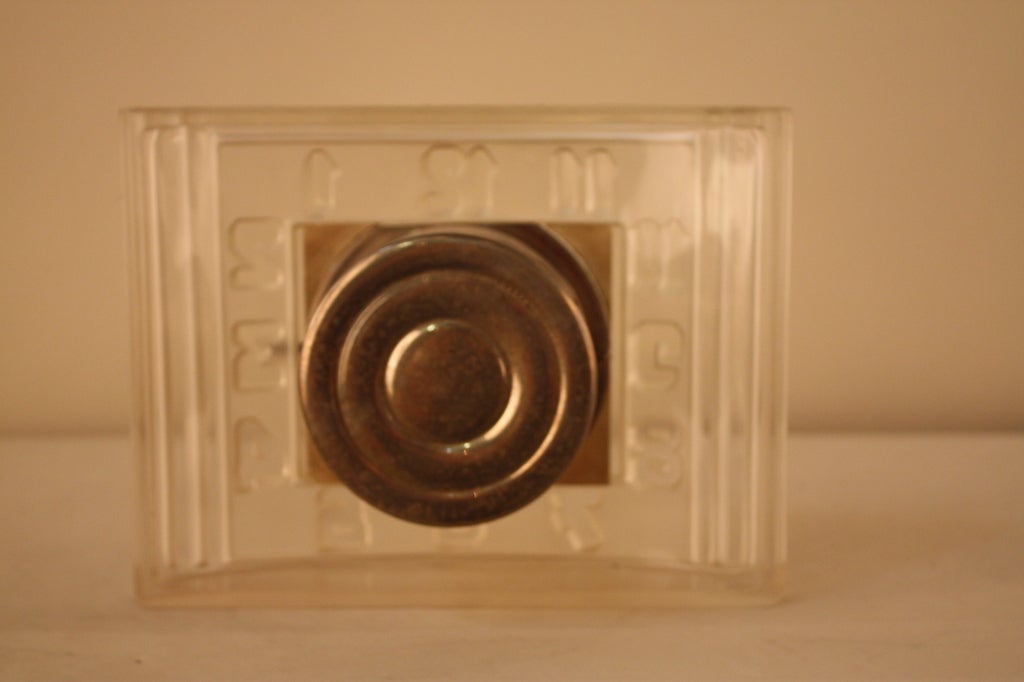 20th Century R. Lalique Frosted Glass Clock With Ato Movement