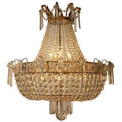 French empire style crystal chandelier