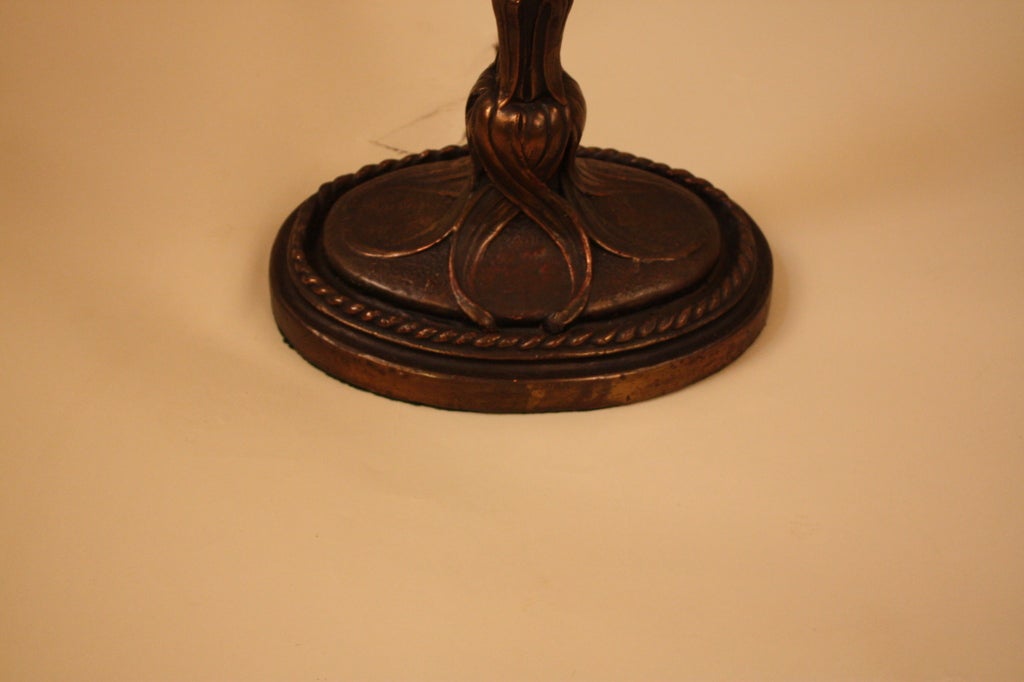 Copper Art Nouveau Floor Lamp