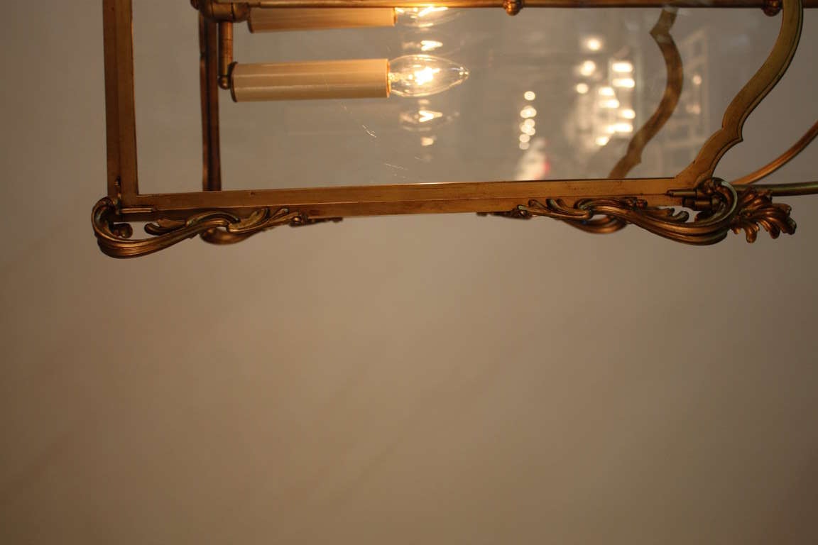 19th c. Bronze Lantern