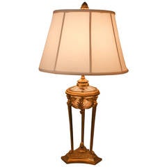 19th c. French Bronze Table Lamp