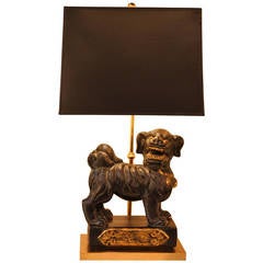 Chinoiserie Guardian Lion Lamp