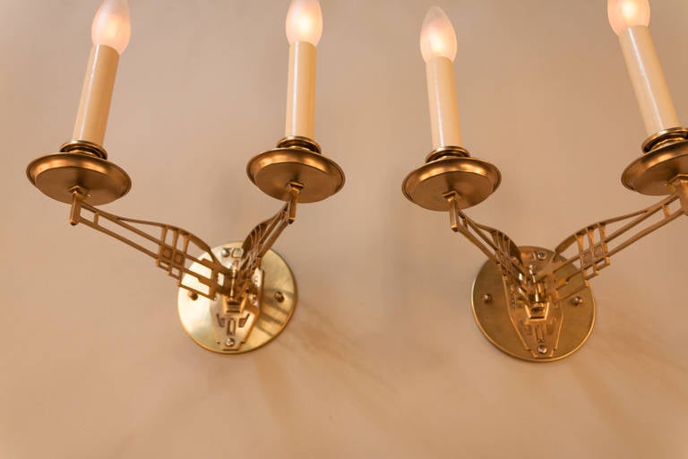 Pair of Piano Wall Sconces 1