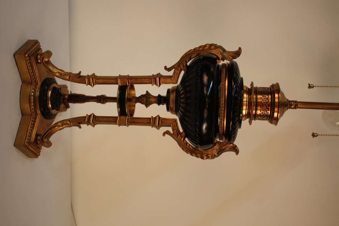 19th c. Second Empire Table Lamp In Good Condition In Fairfax, VA
