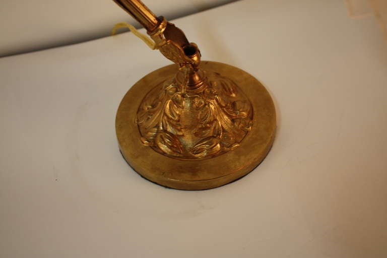 Art Nouveau Bronze Table Lamp