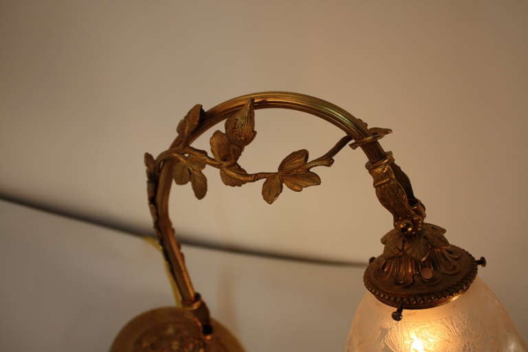 Bronze Table Lamp In Good Condition In Fairfax, VA