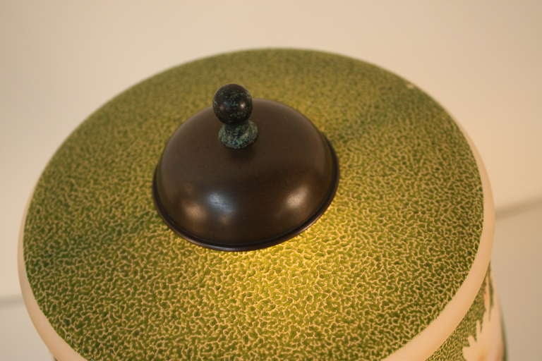 Bronze 1920's Handel Table Lamp