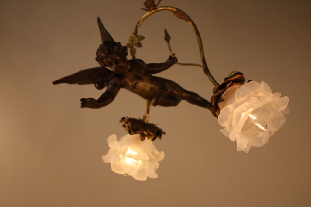 French Bronze Chandelier 1