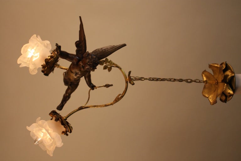 French Bronze Chandelier 4