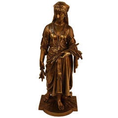 XIXe siècle Sculpture en bronze de Bouret