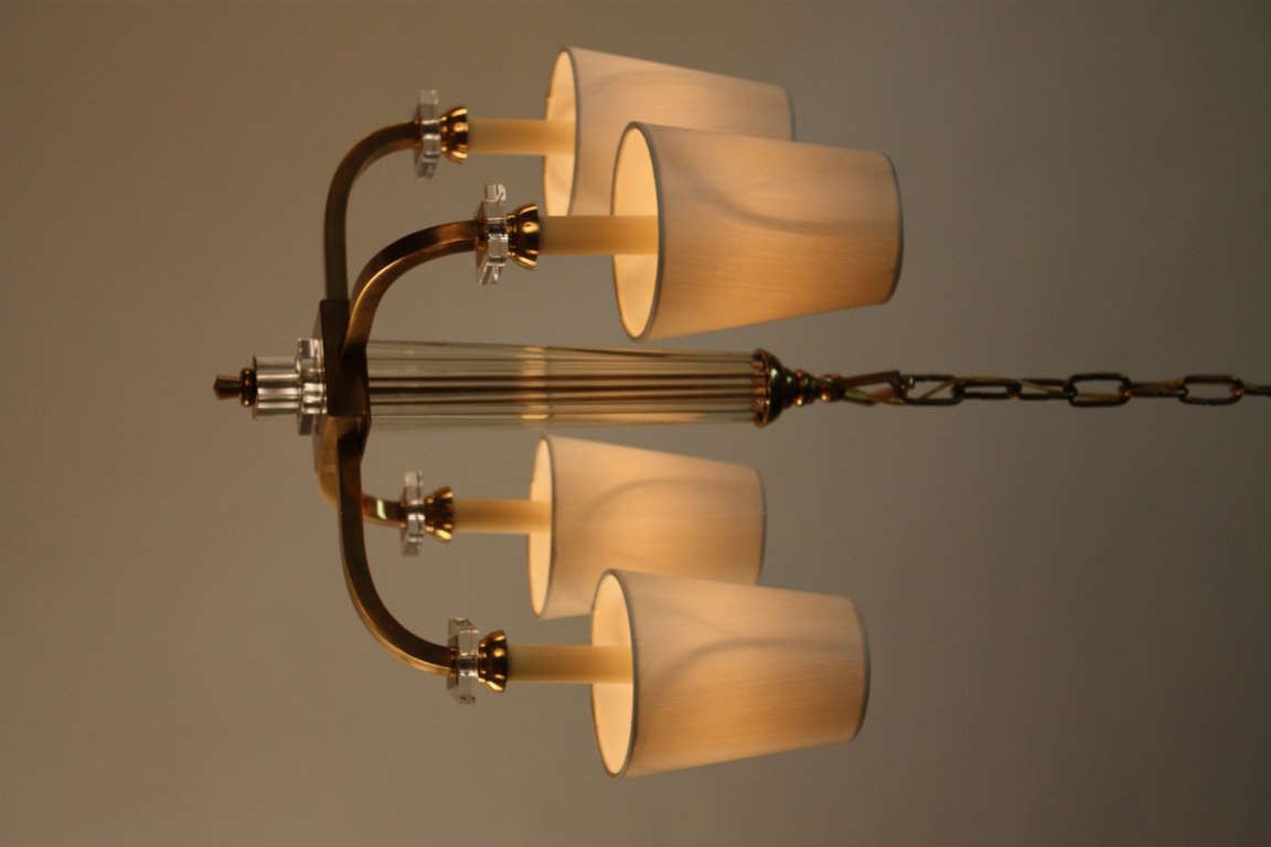 Modern French Chandelier by Jacques Adnet