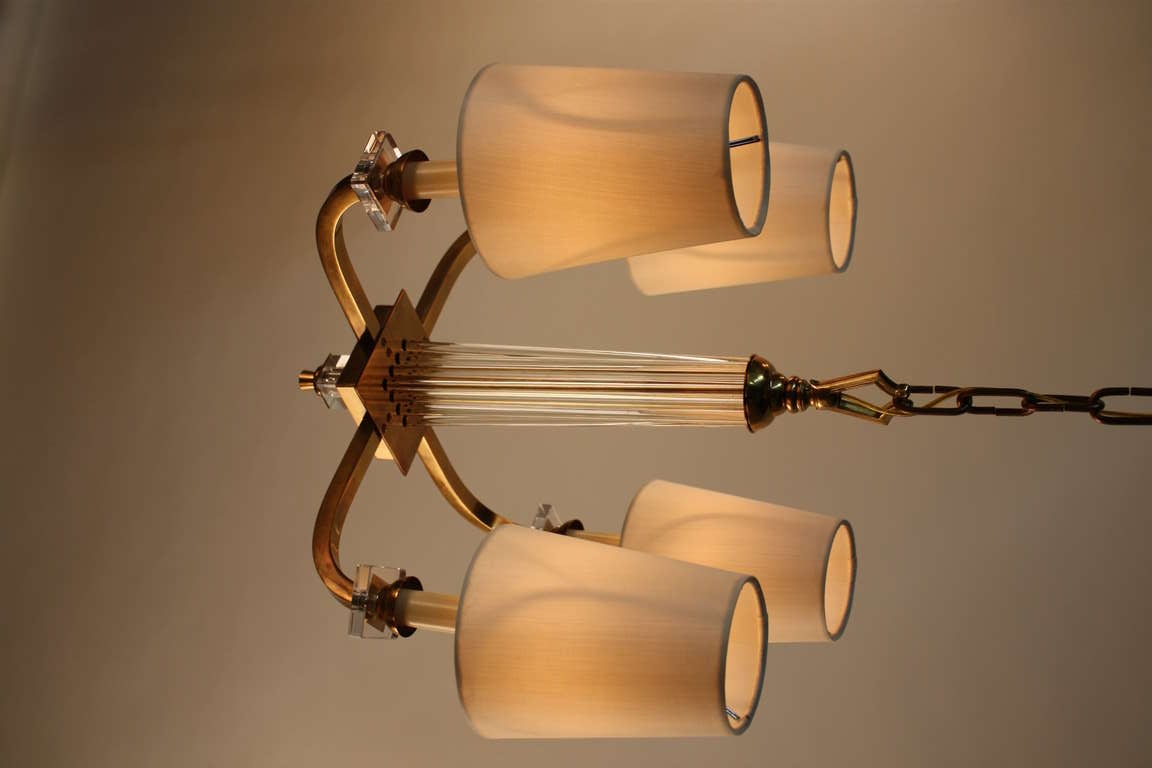 French Chandelier by Jacques Adnet 1